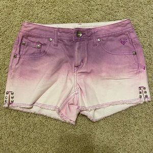 Girl’s Purple Ombré Justice Jean Shorts